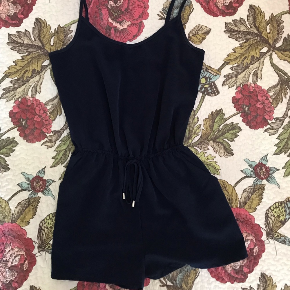 Navy Romper